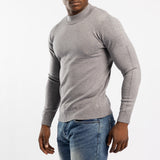 GREY ROUND-NECK JERSEY