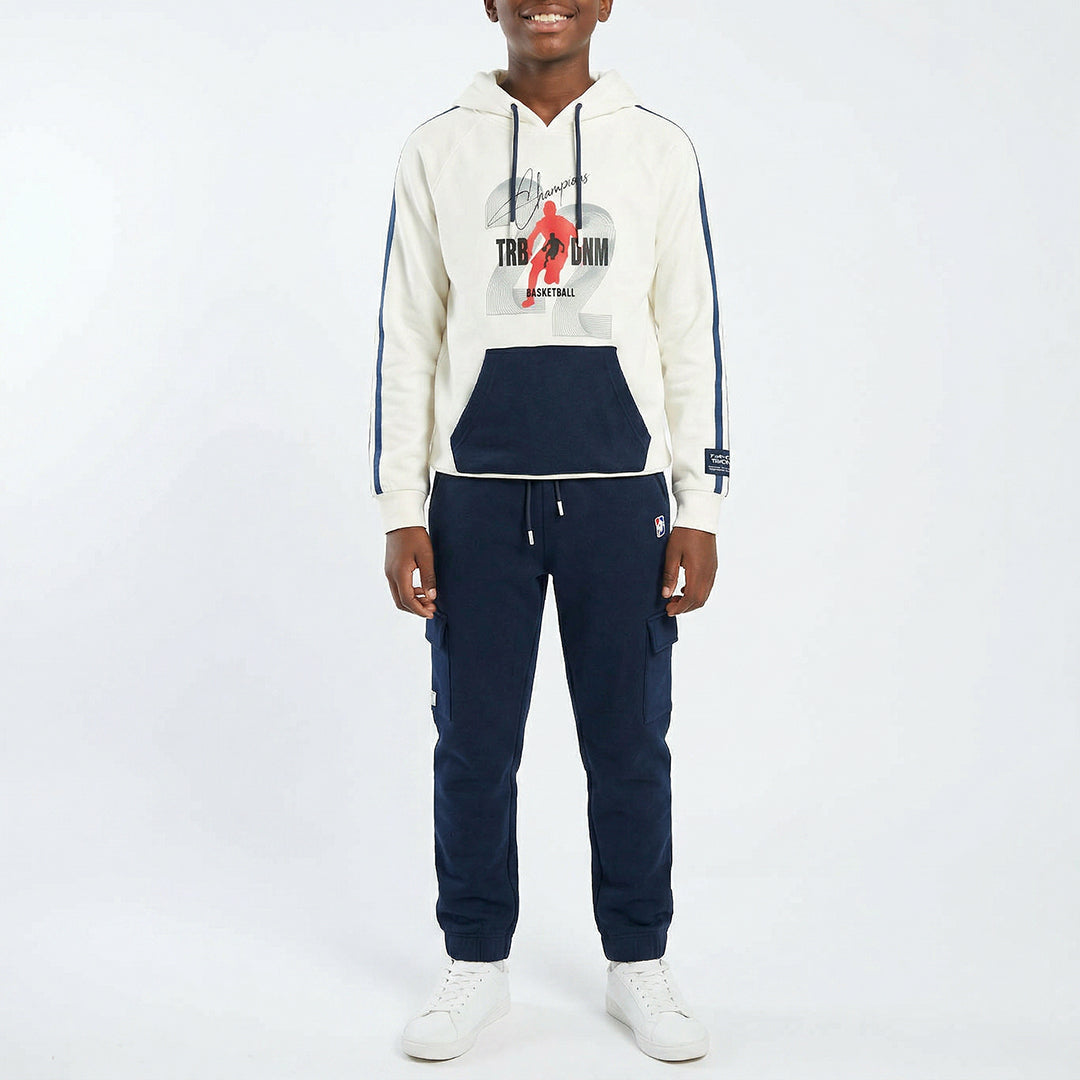 White Basket Hoody