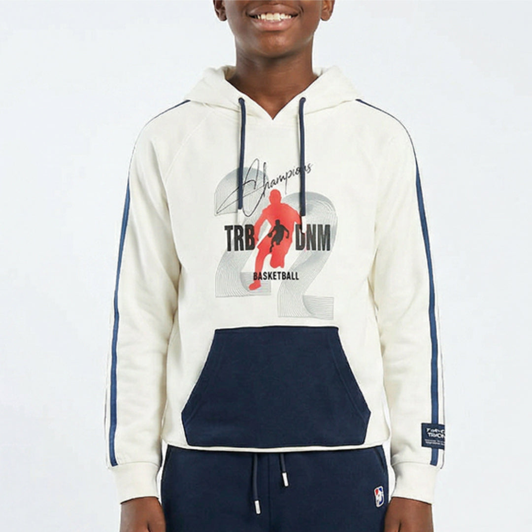 White Basket Hoody