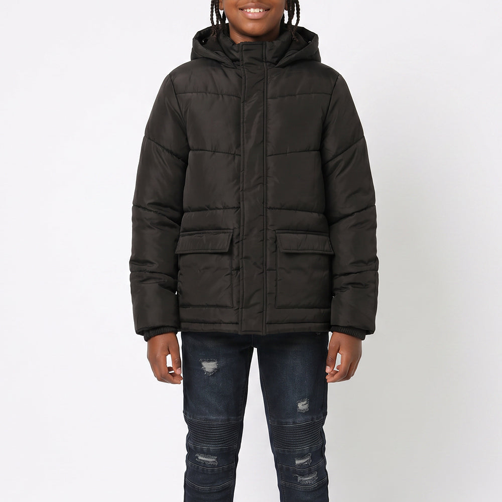 BLACK PADDED JACKET