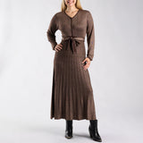 LDS PLEATED DRESS