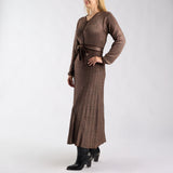 LDS PLEATED DRESS