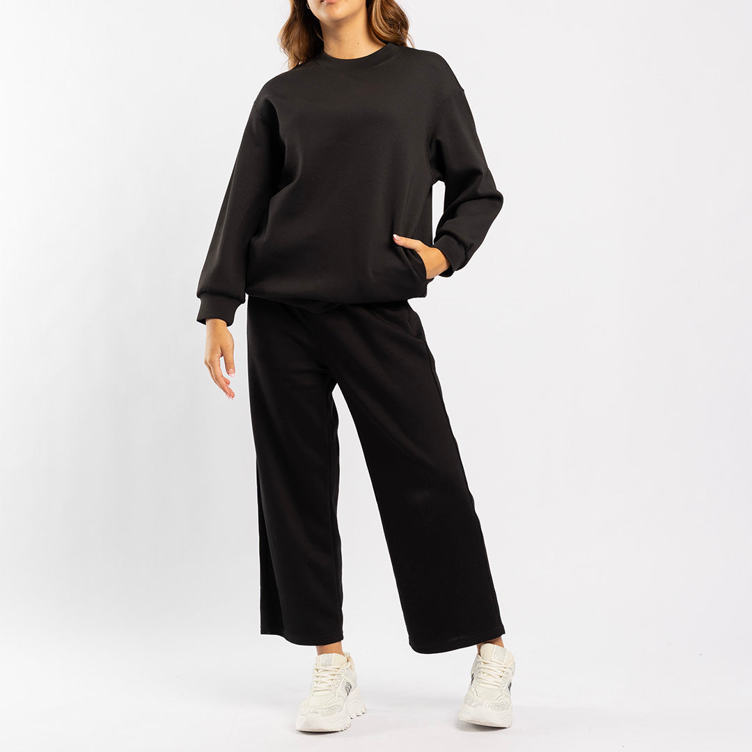 BLACK LONG SLEEVE SWEATER