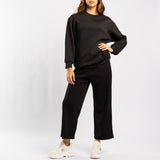 BLACK WIDE LEG PANT