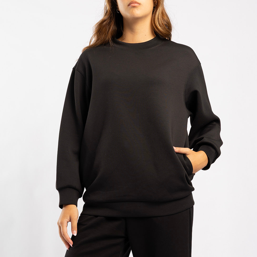 BLACK LONG SLEEVE SWEATER