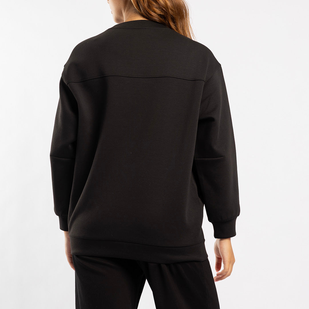 BLACK LONG SLEEVE SWEATER
