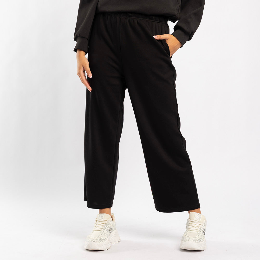 BLACK WIDE LEG PANT