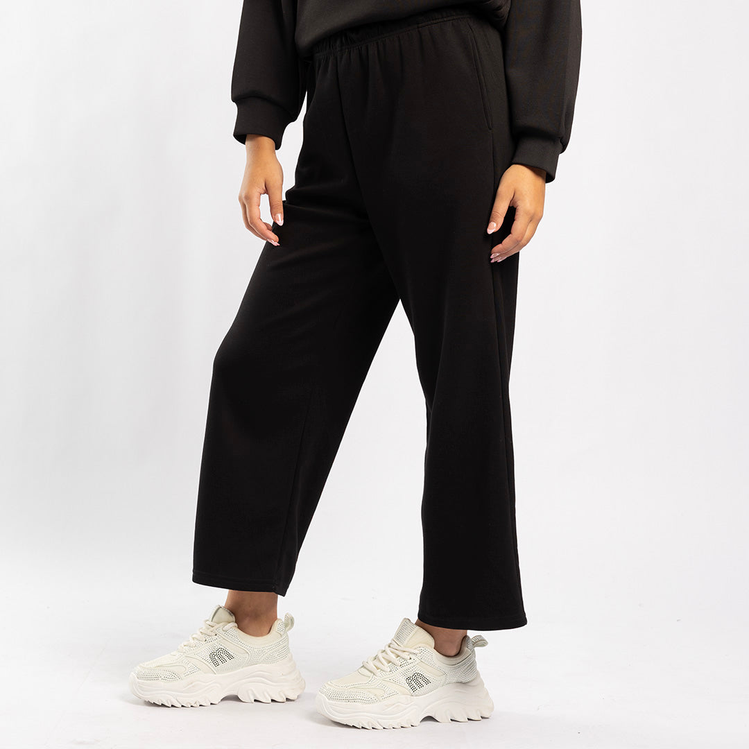 BLACK WIDE LEG PANT