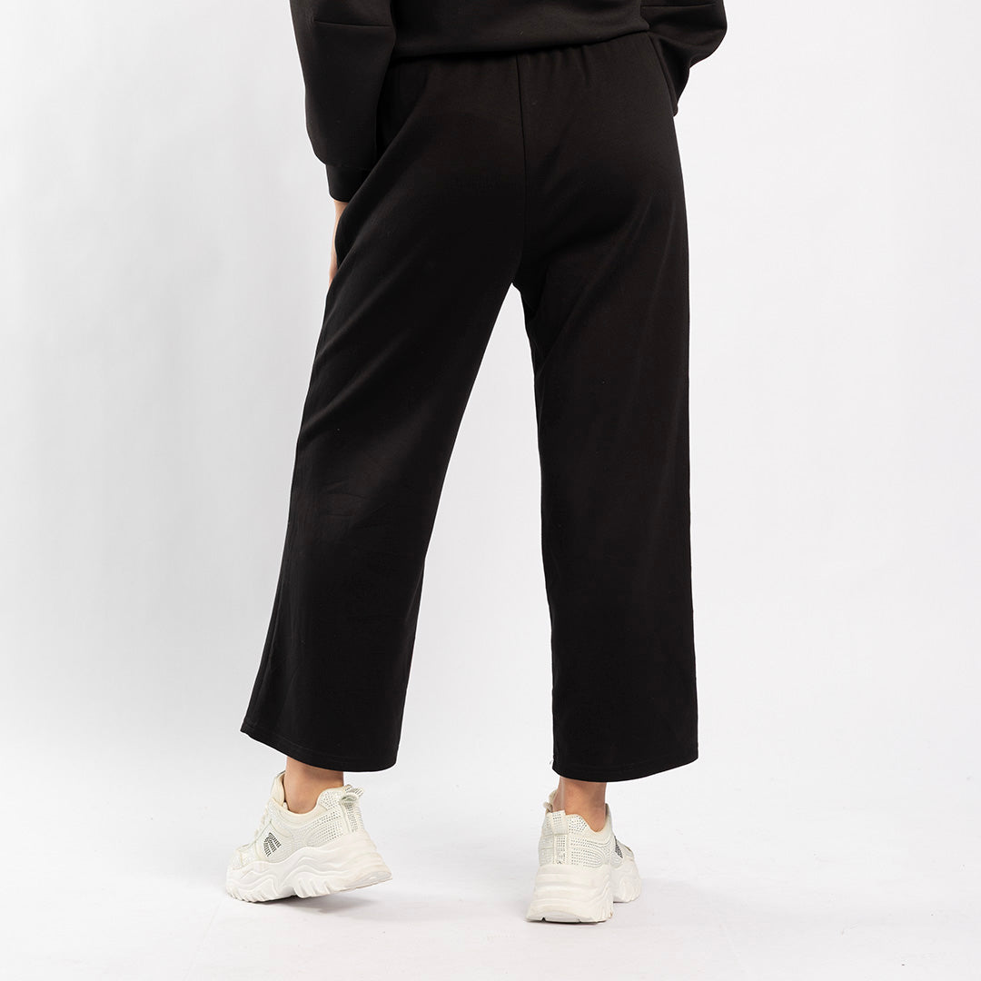 BLACK WIDE LEG PANT