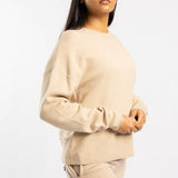 KHAKI LONG SLEEVE ROUND NECK JERSEY