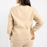 KHAKI LONG SLEEVE ROUND NECK JERSEY