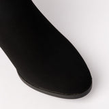 Velvet Ankle Boot.Silver Trim Details