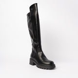 Velvet Ankle Boot.Silver Trim Details