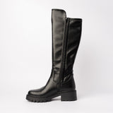 Velvet Ankle Boot.Silver Trim Details