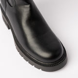 Velvet Ankle Boot.Silver Trim Details