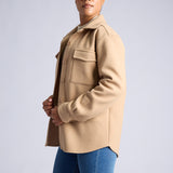 LADIES ALORA STONE LONG SLEEVE SHACKET