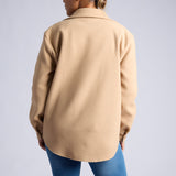 LADIES ALORA STONE LONG SLEEVE SHACKET