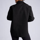 LADIES ALORA BLACK LONG SLEEVE SHACKET