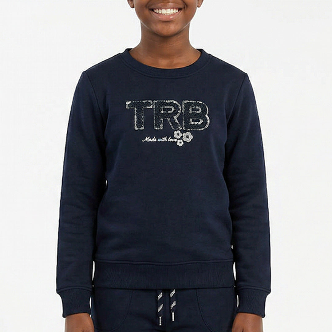 TRB GIRLS NAVY SWEAT TOP