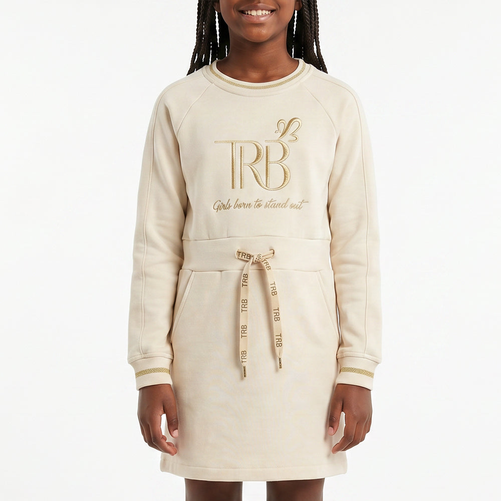 TRB GIRLS CREAM DRESS