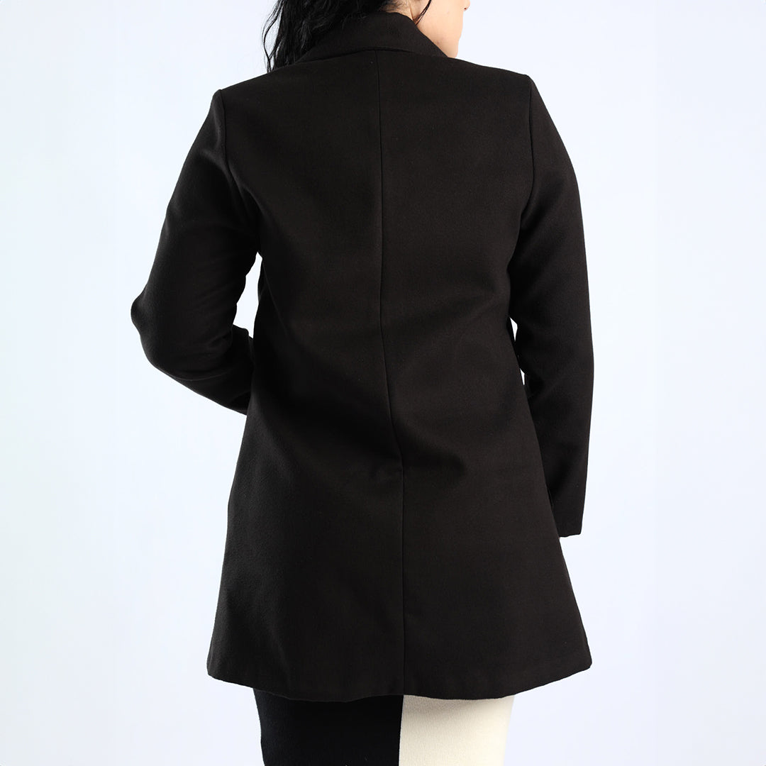 LDS BLK MELTON JKT