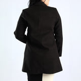 LDS BLK MELTON JKT