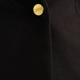 LDS BLK MELTON JKT
