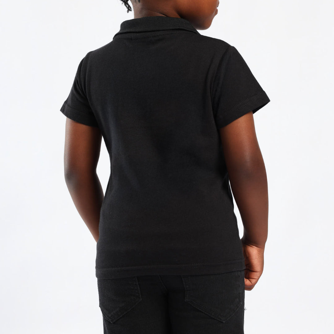 PRE-BOYS MODA BLACK JOHNNY COLLAR FOOTBALL GOLFER General Fashion Fusion