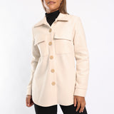 ALORA LADIES CREAM SHACKET
