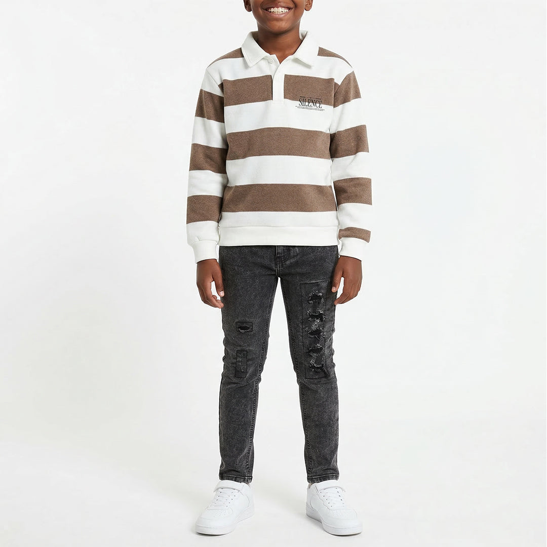 Printed Fleece Golfer