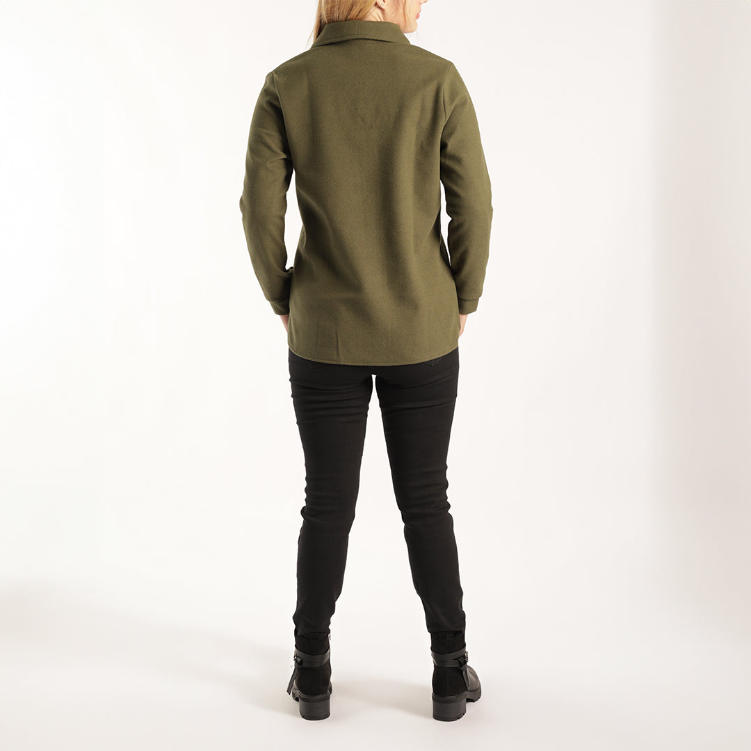 ALORA LADIES OLIVE SHACKET
