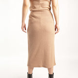 ALORA LADIES TAUPE SKIRT