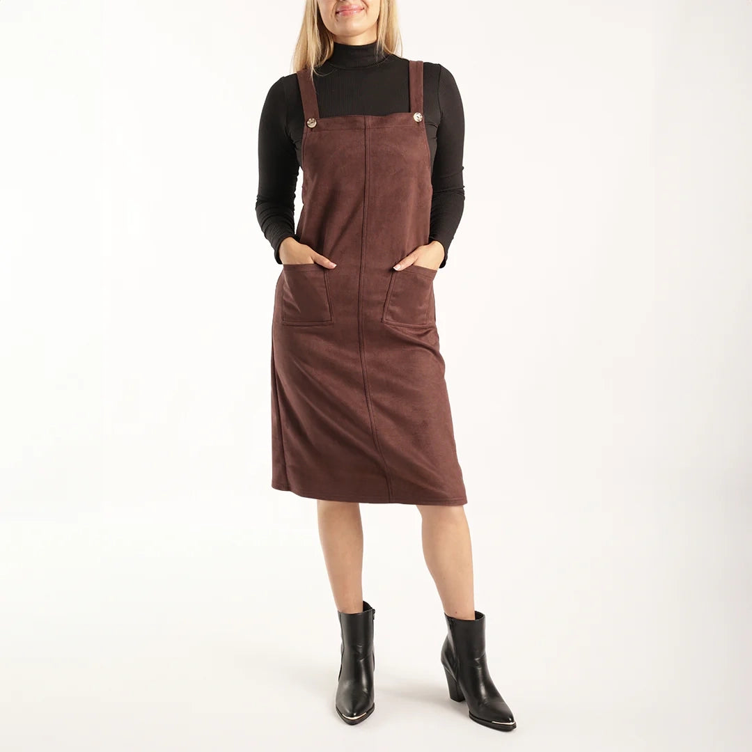 ALORA LADIES CHOC PINAFORE