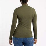 ALORA LADIES OLIVE TOP