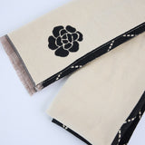 Diamond Scarf.Flower Detail.