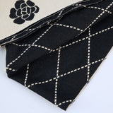 Diamond Scarf.Flower Detail.