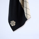 Diamond Scarf.Flower Detail.