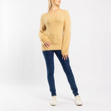GOLD LONG SLEEVE FUR JERSEY