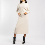 CREAM LONG SLEEVE POLONECK