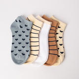 Heart Trainer Liner 5 Pack Socks