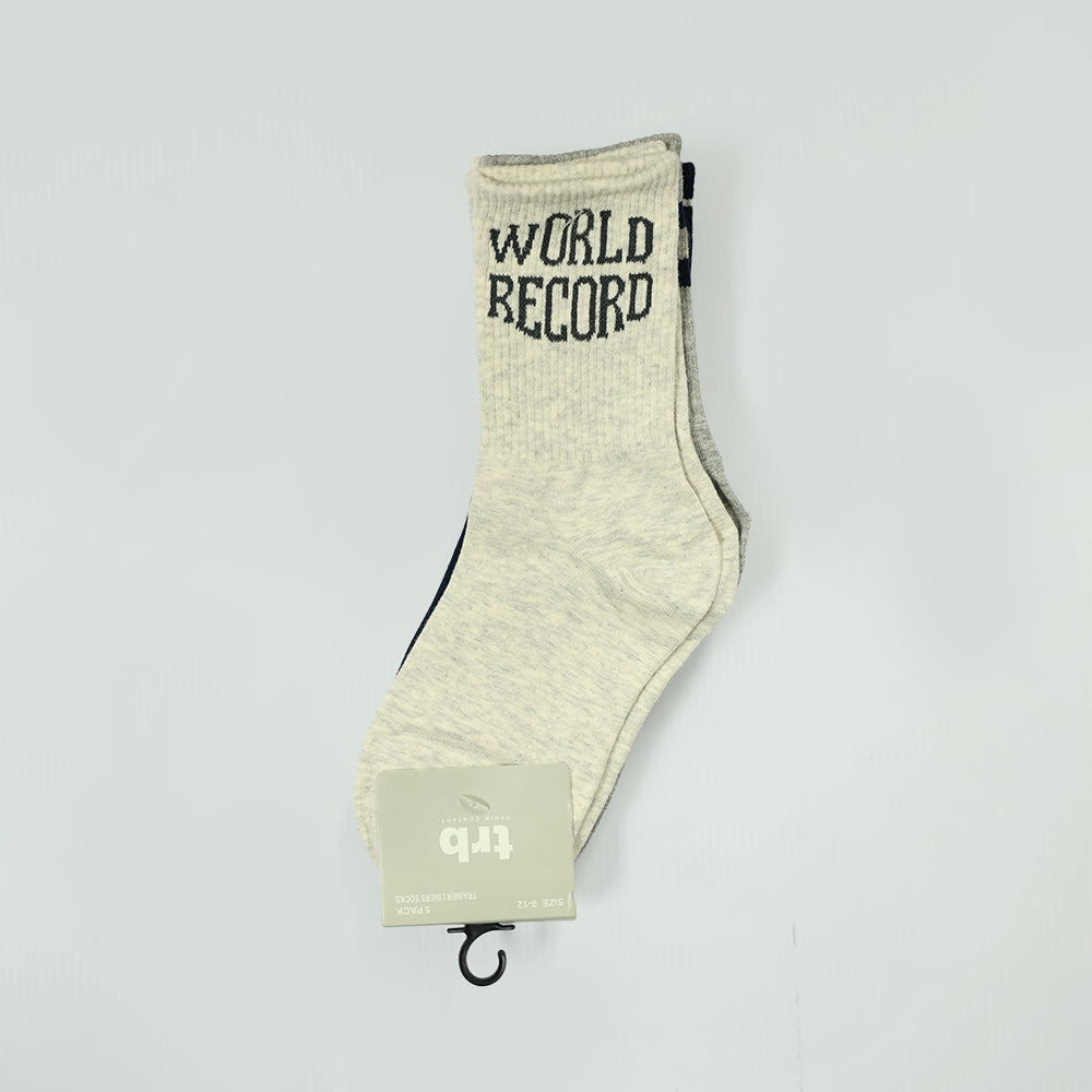 5 Pack Plain Long Socks.