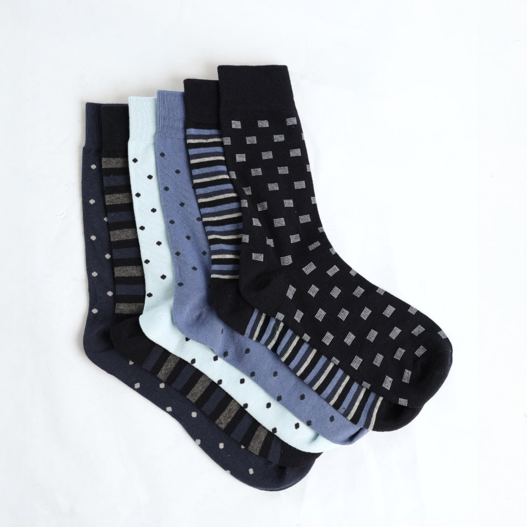 Multi 5 Pack Long Socks.
