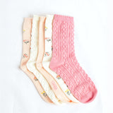 Floral 5 Pack Long Socks.