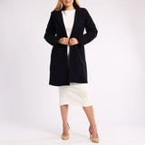 ALORA LADIES NAVY COAT