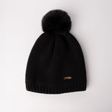 Skull Beanie.Pom Pom.