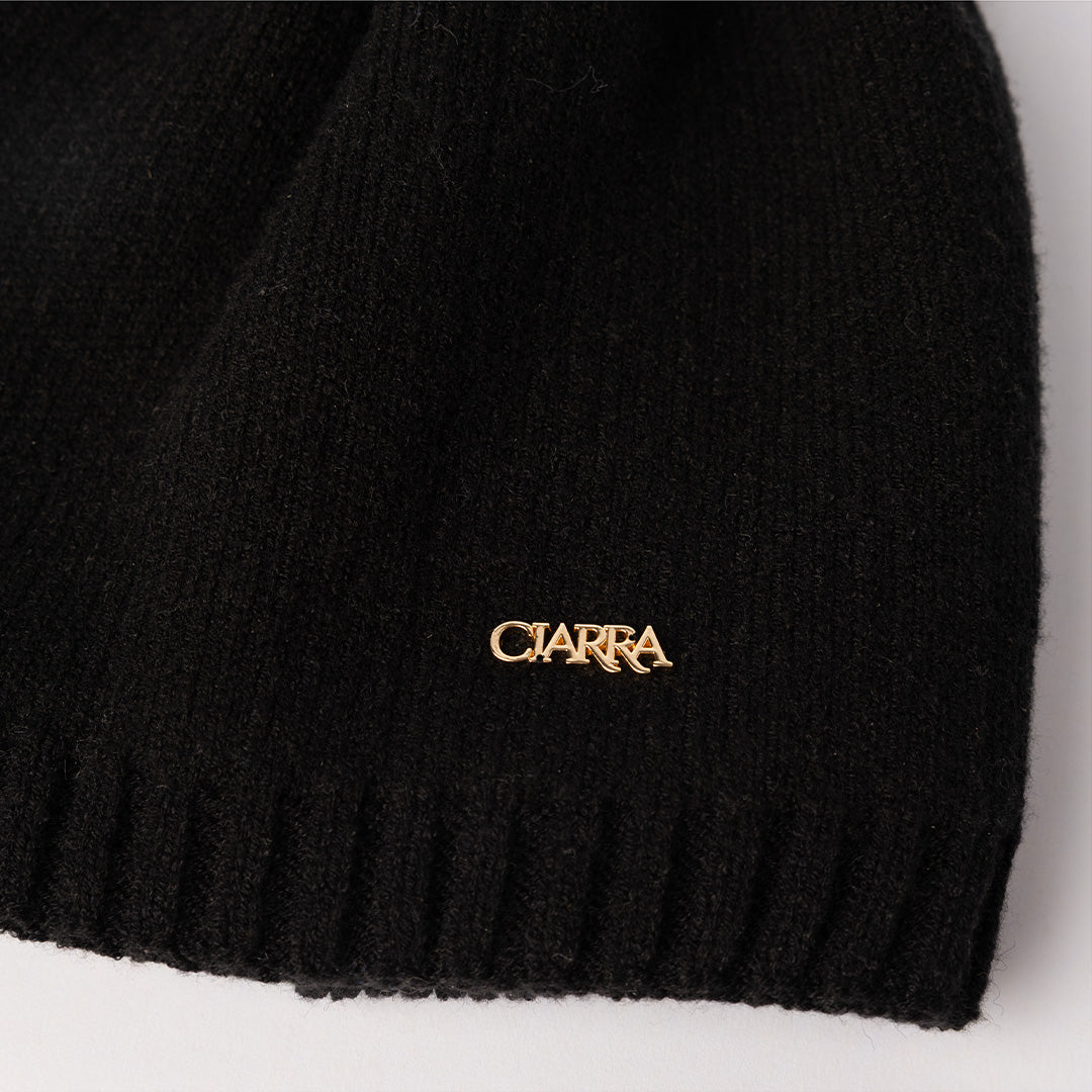Skull Beanie.Pom Pom.
