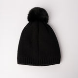 Skull Beanie.Pom Pom.