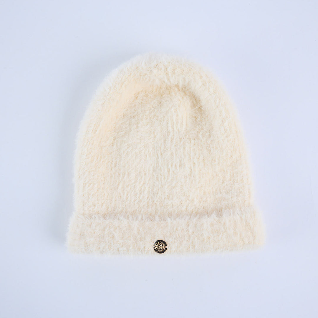 Mohair Beanie.Gold Ingot.