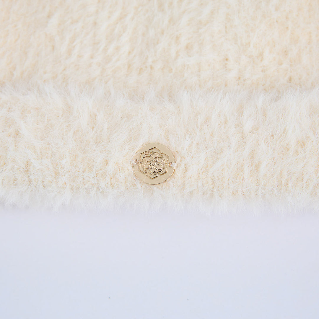 Mohair Beanie.Gold Ingot.