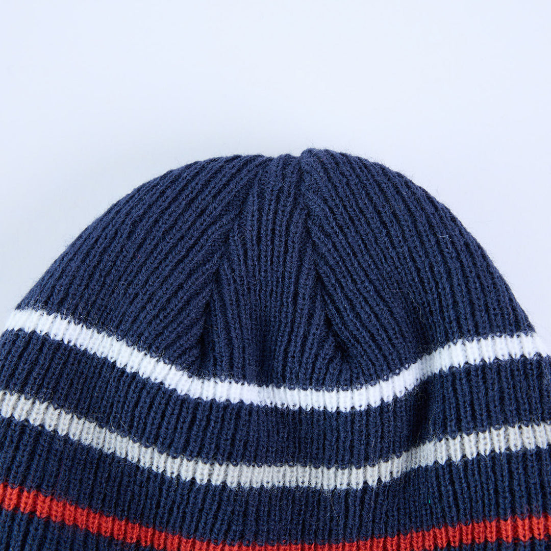 Striped Beanie And Glove Set.